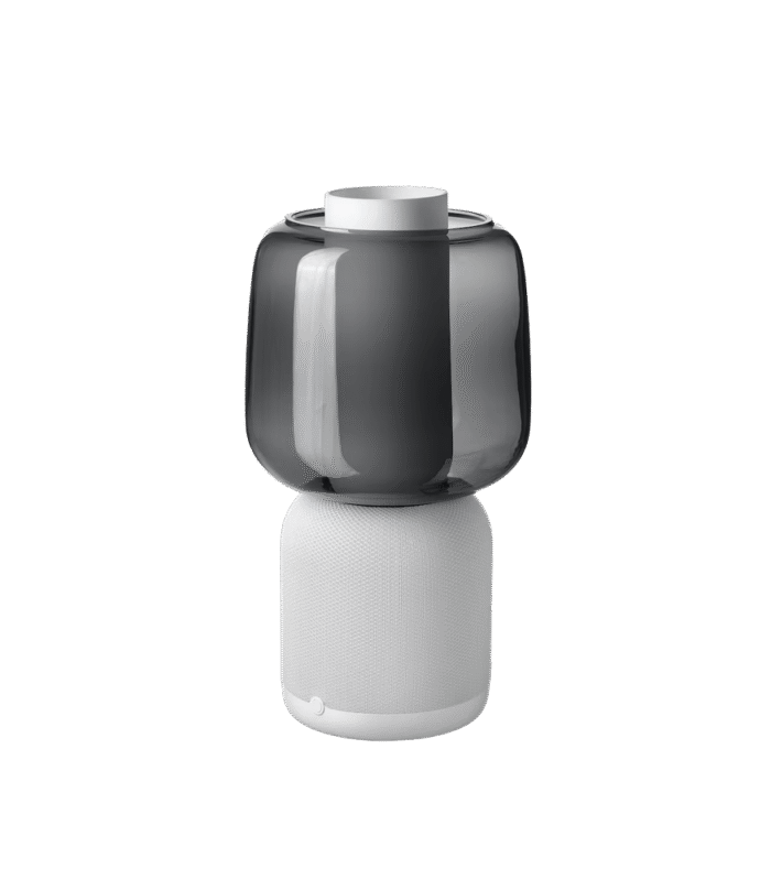 Sonos speaker lamp, glass shade